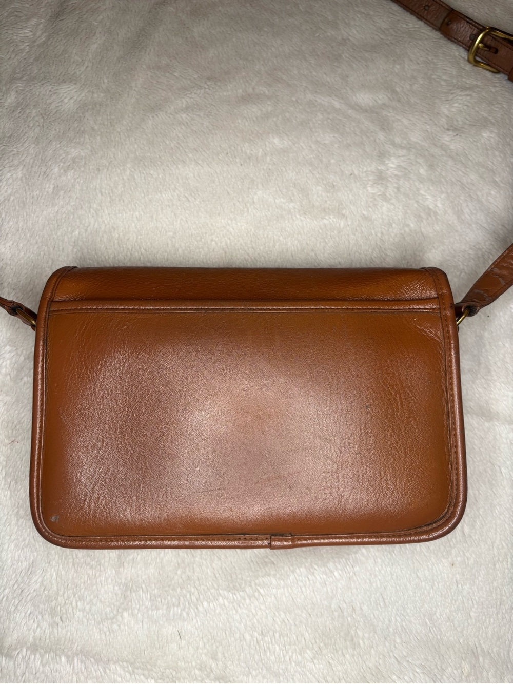 Vintage Coach Brown Leather Turnlock Crossbody Bag Made In United States - Picture 11 of 16